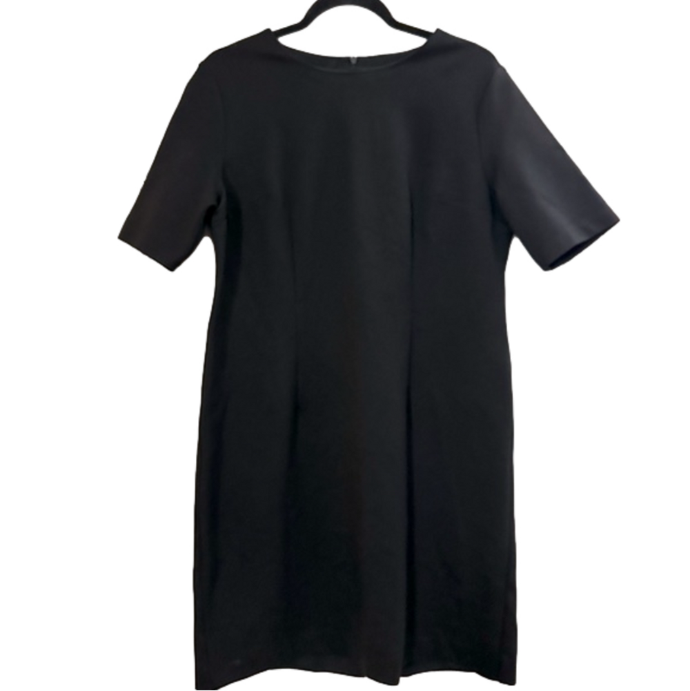 Estelle And Finn Black Short Sleeve Sheath Dress Made in New York - Women’s 10